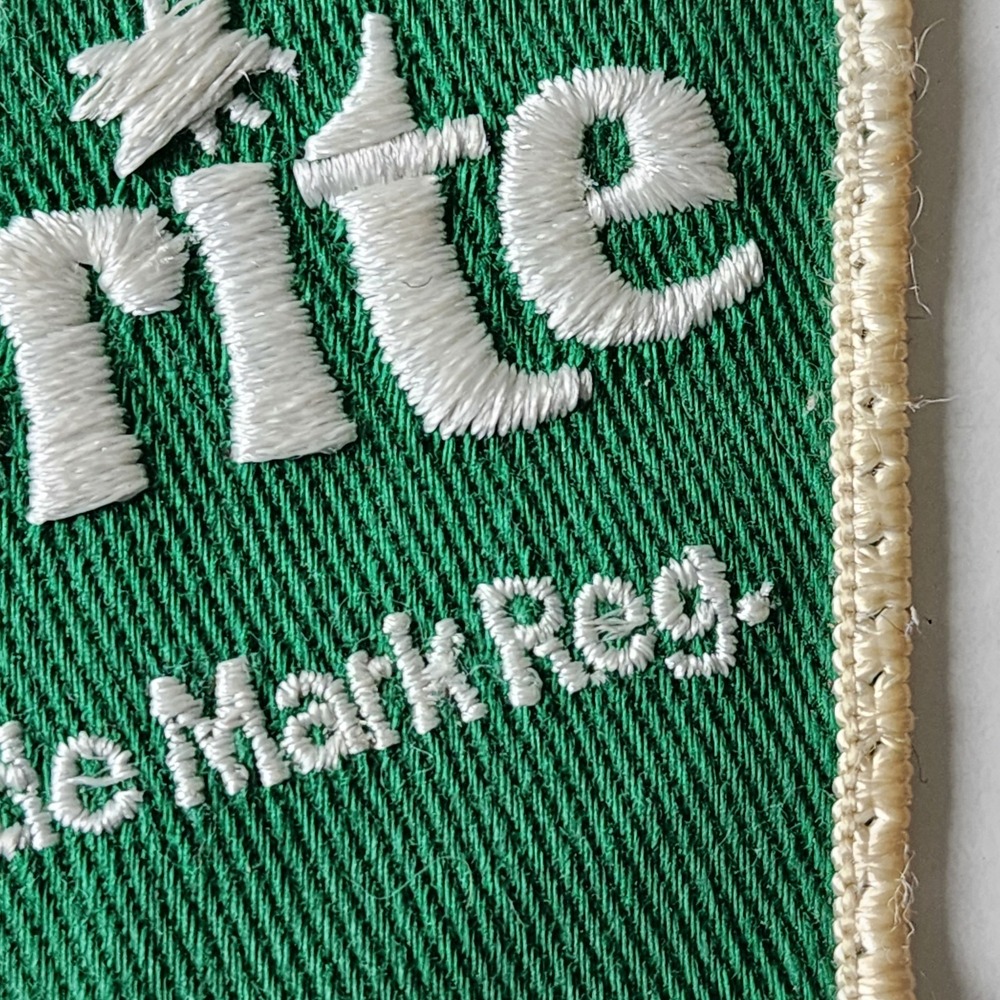 Vintage Enjoy Sprite Patch Green White Square Logo Trade Mark Registered Used - Picture 3 of 7